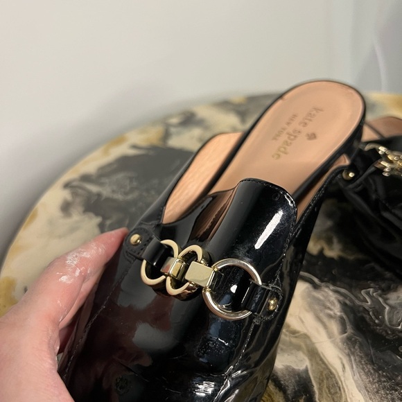 Kate Spade Cece Too Patent Leather Loafer Mules - Picture 9 of 12